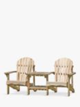 Zest Lily Wooden Garden Relax Double Seat, Natural