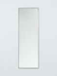 John Lewis Hoxton Metal Rectangular Wall Mirror, Polished Aluminium