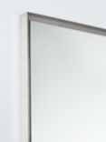 John Lewis Hoxton Metal Rectangular Wall Mirror, Polished Aluminium