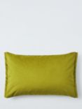 Morris & Co. Tulip and Bird Velvet Cushion, Green