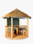 Breeze House Mara Cape Reed Thatch Roof Circular Gazebo, FSC-Certified (Scandinavian Redwood)