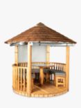 Breeze House Mara Cedar Shingle Roof Circular Gazebo, FSC-Certified (Scandinavian Redwood)