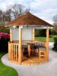 Breeze House Mara Cedar Shingle Roof Circular Gazebo, FSC-Certified (Scandinavian Redwood)