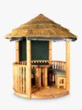 Breeze House Oasis Cape Reed Thatch Roof Circular Gazebo, FSC-Certified (Scandinavian Redwood)