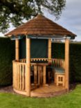 Breeze House Oasis Cedar Shingle Roof Circular Gazebo, FSC-Certified (Scandinavian Redwood)