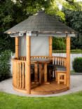 Breeze House Oasis Slate Effect Tile Roof Circular Gazebo, FSC-Certified (Scandinavian Redwood)