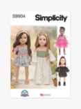 Simplicity 46cm Doll Clothes Sewing Pattern, S9904