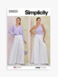 Simplicity Misses' Pants, Knit Top and Shrug Sewing Pattern, SS9925