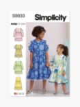 Simplicity Children's and Girls' Tiered Dress Sewing Pattern, S9933