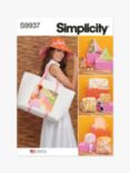 Simplicity Hat, Tote Bag and Zip Cases Sewing Pattern, S9937