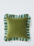 John Lewis Striped Frill Cushion