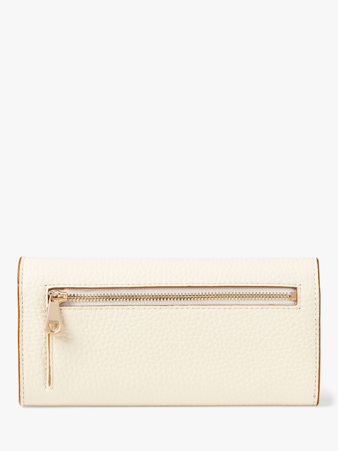 Aspinal of London Essential Pebble Leather Purse, Ivory