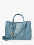 Aspinal of London Pebble Leather Midi London Tote Bag, Cornflower