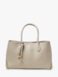 Aspinal of London Pebble Leather London Tote Bag, Dove Grey