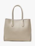 Aspinal of London Pebble Leather London Tote Bag, Dove Grey