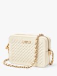 Aspinal of London Milly Slot Weave Leather Cross Body Bag, Ivory