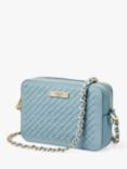 Aspinal of London Milly Slot Weave Leather Cross Body Bag, Cornflower