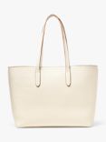 Aspinal of London Regent East West Pebble Leather Tote Bag, Ivory