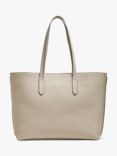 Aspinal of London Regent East West Pebble Leather Tote Bag, Dove Grey