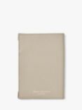 Aspinal of London Pebble Leather Passport Cover, Dove Grey