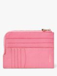 Aspinal of London Pebble Leather Zipped Travel Wallet, Candy Pink