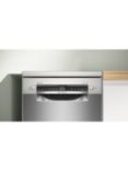 Bosch Series 4 SPS4HMI49G Freestanding Slimline Dishwasher, Silver Inox