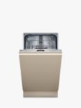 Neff N50 S875HKX21G Fully Integrated Slimline Dishwasher, Stainless Steel