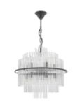 Där Lukas Glass Ceiling Light, Black