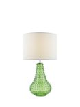 Där Kristina Textured Glass Table Lamp, Green