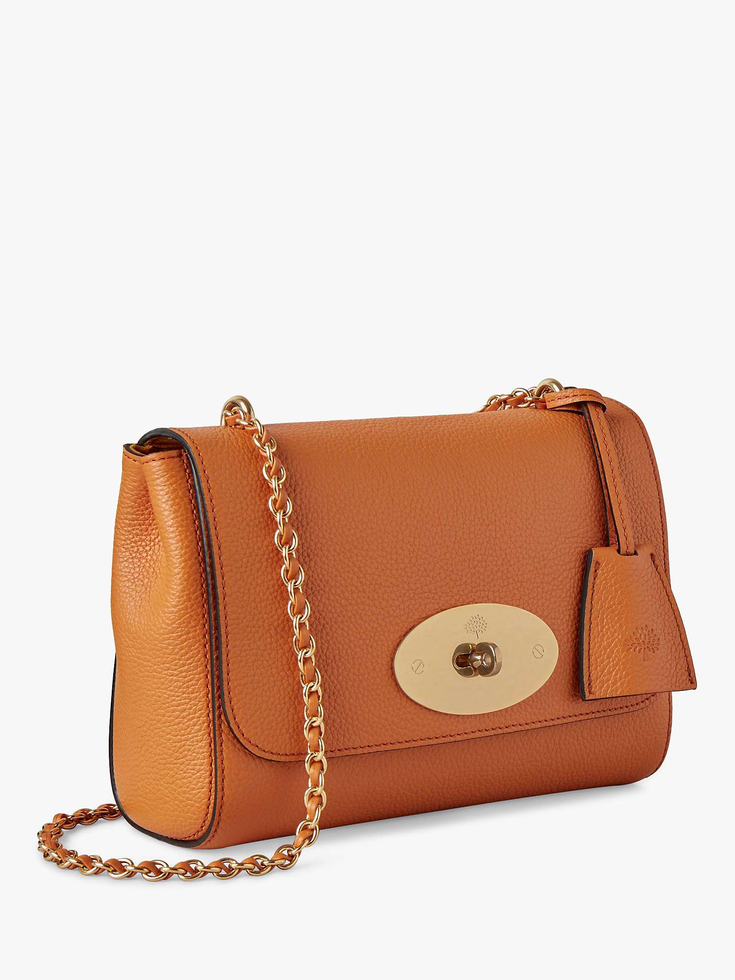 Buy Mulberry Lily Small Classic Grain Leather Shoulder Bag, Sunset Online at johnlewis.com