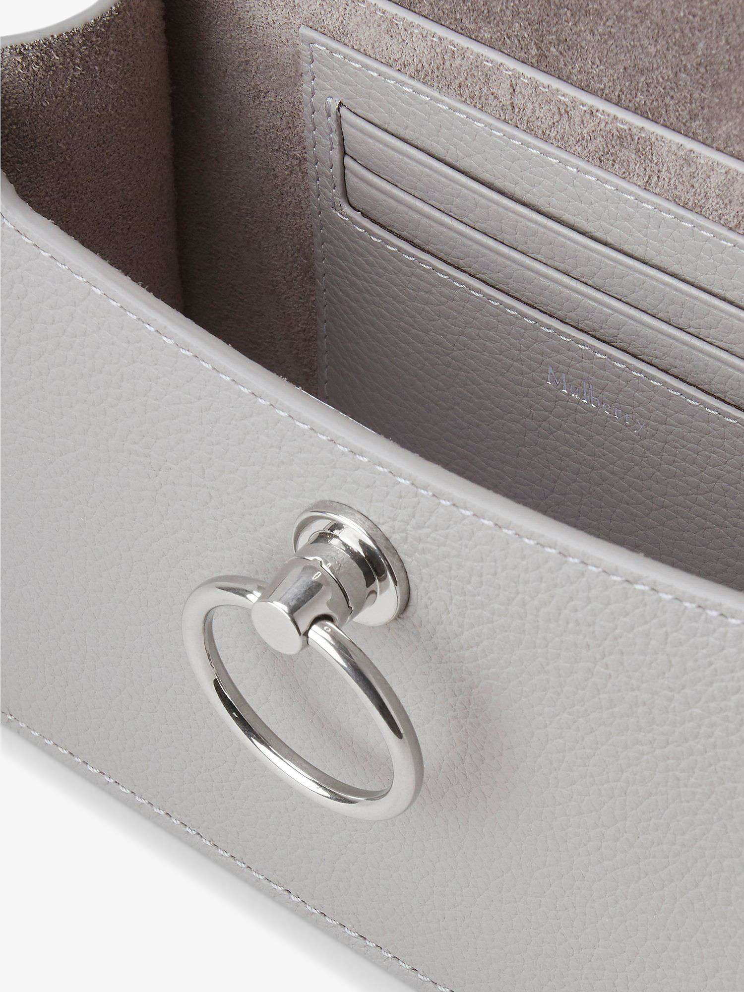 Buy Mulberry Small Amberley Small Classic Grain Leather Crossbody Bag, Pale Grey Online at johnlewis.com