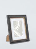 John Lewis Georgian Wood Photo Frame & Mount, 4 x 6" (10 x 15cm), Black/Gold