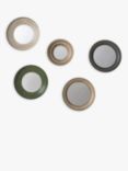Gallery Direct Belmont Round Metal Wall Mirrors, Set of 5, Assorted
