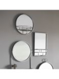 Gallery Direct Milton Round Metal Wall Mirror & Shelf, 40cm