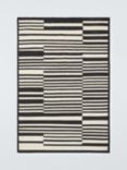 John Lewis Arboretum Stripe Rug, Black, L180 x W120 cm