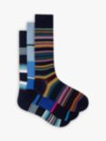 Paul Smith Stripes Socks, Blue, One Size