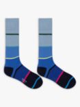 Paul Smith Bar Stripe Socks, Blue