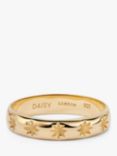 Daisy London Star Engraved Band Ring, Gold