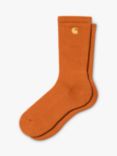 Carhartt WIP Chase Logo Ankle Socks, Turmeric, One Size