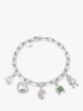 Daisy London x Shrimps Charm Chunky Chain Bracelet, Silver