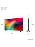 LG 50NANO81T6A (2024) LED HDR NanoCell 4K Ultra HD Smart TV, 50 inch with Freeview Play/Freesat HD, Ashed Blue