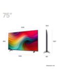 LG 75NANO81T6A (2024) LED HDR NanoCell 4K Ultra HD Smart TV, 75 inch with Freeview Play/Freesat HD, Ashed Blue