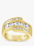 Milton & Humble Jewellery Second Hand 14ct Yellow Gold Diamond Wrap Ring, Gold