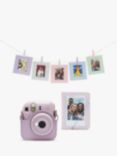 Instax Accessory Kit for Instax Mini 12 with Camera Case, Photo Album, 10 Pack of Photo Cards & Hanging Twine with Pegs, Lilac Purple