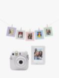 Instax Accessory Kit for Instax Mini 12 with Camera Case, Photo Album, 10 Pack of Photo Cards & Hanging Twine with Pegs, Clay White