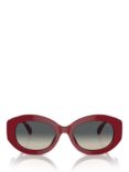 CHANEL Oval Sunglasses 0CH55 Red/Gradient