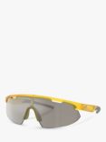 Scuderia Ferrari FZ6004U Men's Wrap Sunglasses, Opal Matte Yellow