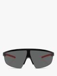 Scuderia Ferrari FZ6005U Men's Wrap Sunglasses, Black