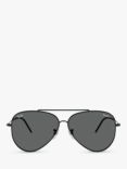 Ray-Ban RBR0101 Men's Aviator Sunglasses, Black