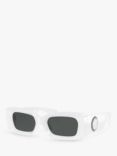 Versace VE4474 Women's Rectangular Sunglasses, White